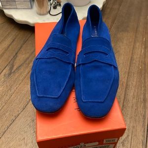 Royal Blue Suede Loafers